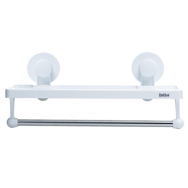 Bathroom Shelf &amp; Hand Towel Holder With Suction Cup