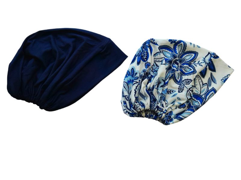 Under Cap - Navy/White Floral and Navy - Pack of 2