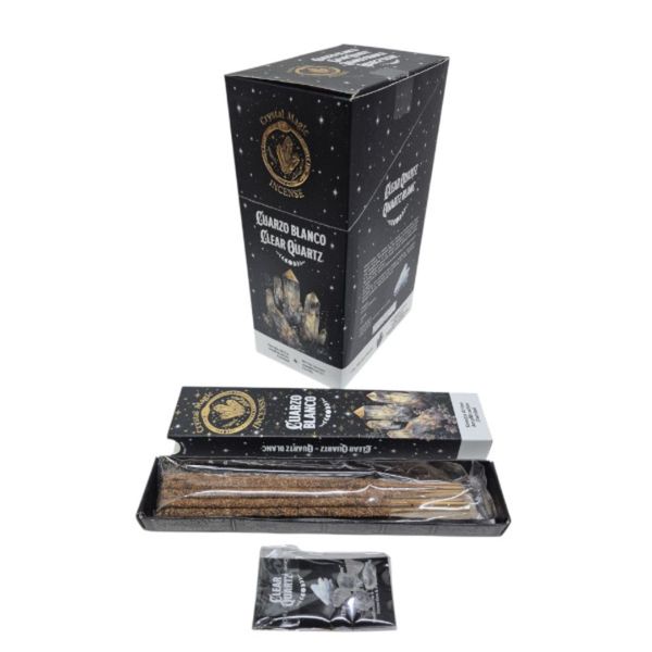 Crystal Magic White Quartz Tribal Soul Crystal Incense