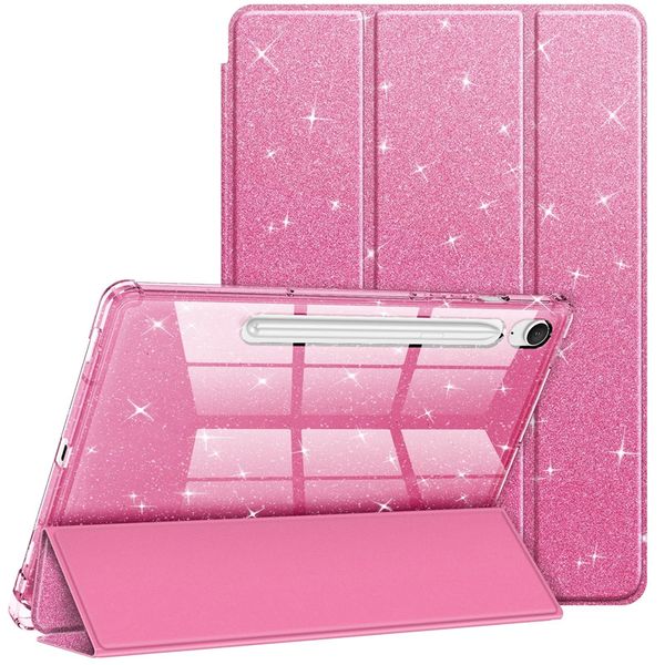 Glittery Pink Case Compatible With Samsung Galaxy Tab S10 FE
