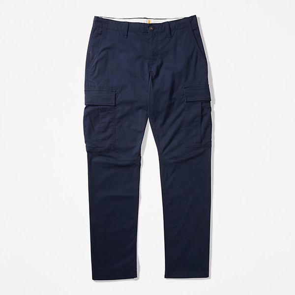 Timberland Core Twill Men Navy Cotton Casual Straight Leg Cargo