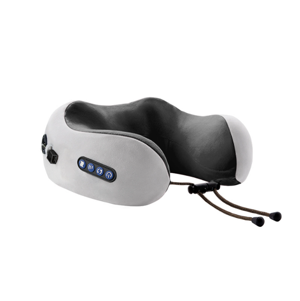Wireless U-Shaped Neck Massage Pillow | 2 Modes for Home/Travelling