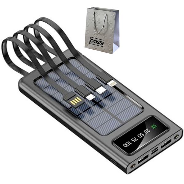 High Capacity Solar Charging 20000mAh Power Bank &amp; GOSSI Bag