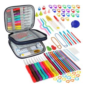 85 Piece Crochet Needle Set with Storage Bag Shop Today Get it