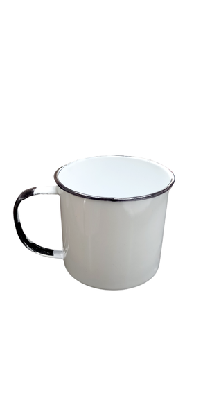 Kango - 12 X 8cm Enamel Coffee Mugs