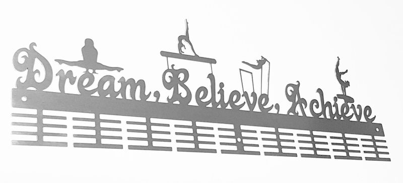 Dream Believe Achieve Gymnastics WAG 72 Tier medal Hanger