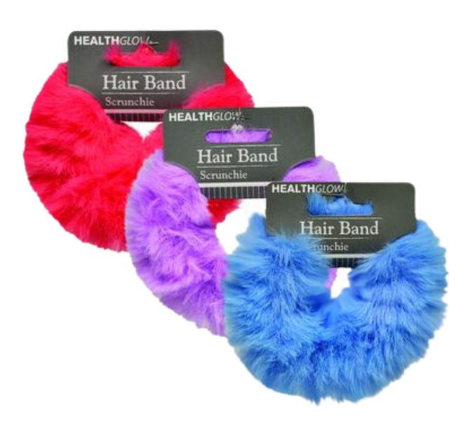 Hair Band Pom Pom Scrunchie (3 Pack)