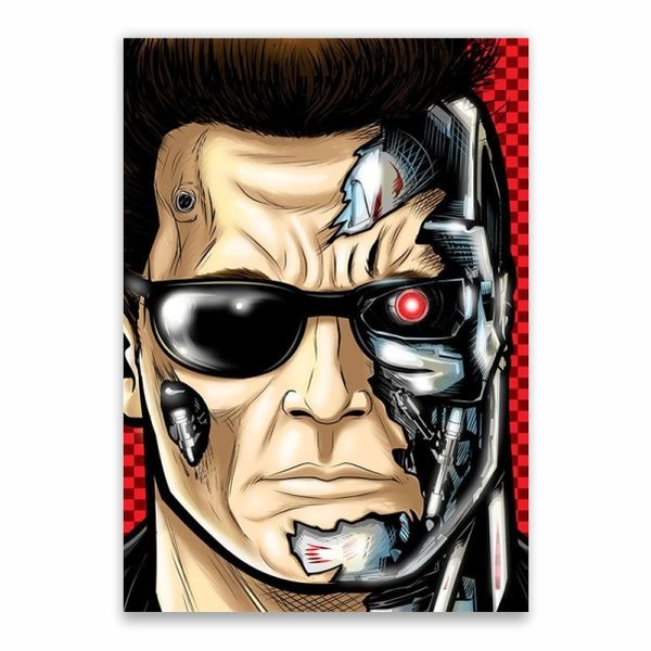 The Terminator Portrait Poster - A1