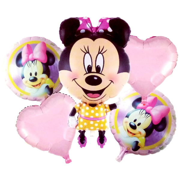 Minnie Mouse Foil Balloon 5 piece
