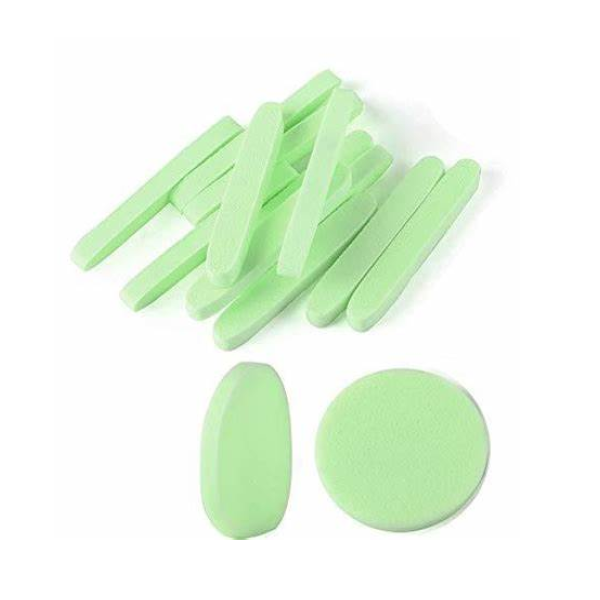 Compressed Facial Sponges Green (Pack of 12)