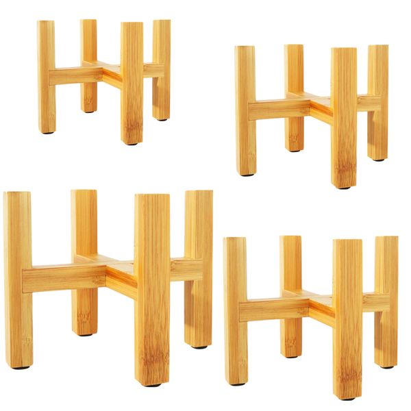 Garden Home Decor Free-Standing Pot Plant Display Stand Set of 2 (11x14cm)