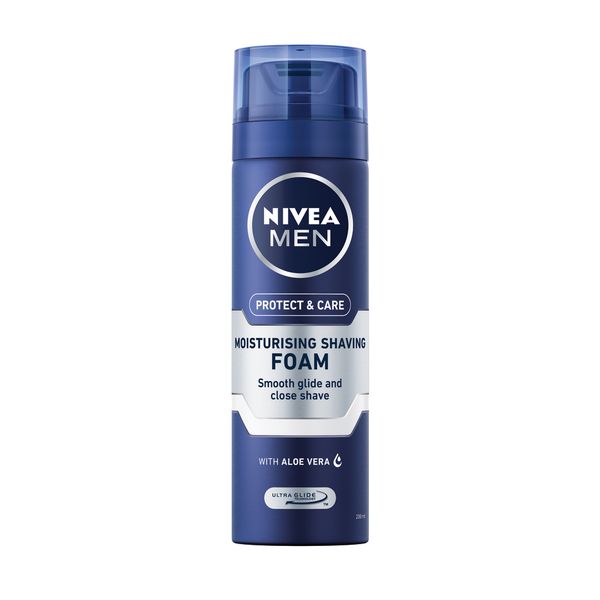 NIVEA MEN Protect &amp; Care Moisturising Shaving Foam, 200ml