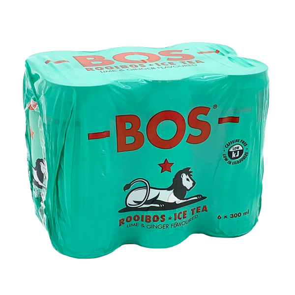 BOS Lime &amp; Ginger Can - 6 x 300ml