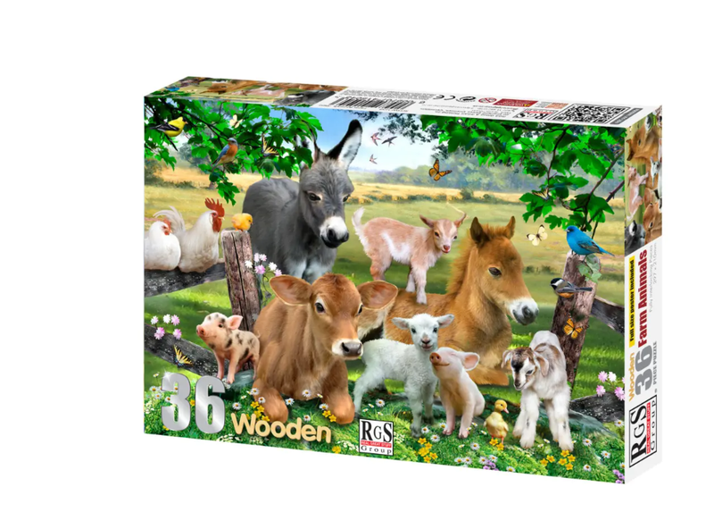 RGS - Wooden 36-Piece Puzzle - Farm Animals