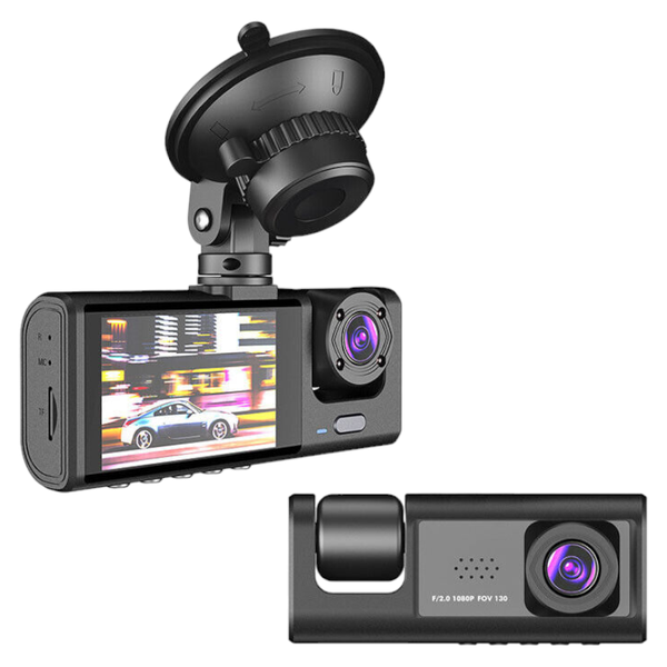 Y16-Traffic Dash Camera With Wide-Angle View &amp; HD Video Recording - Black