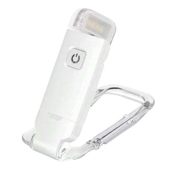 Rechargeable Clip-On Book Light - Adjustable, Dimmable &amp; USB Powered