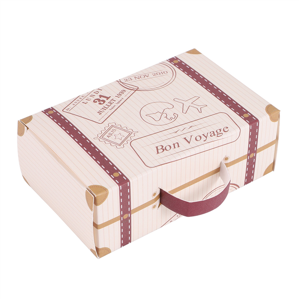 50pcs Candy Box, Vintage Kraft Paper with Tags and rope for Wedding