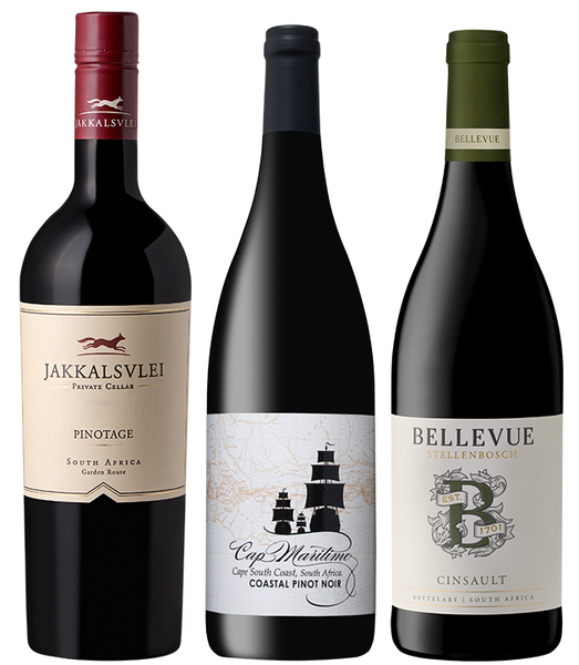 3 Bottle Mixed Case with the Story of Pinotage - 3 x 750ml