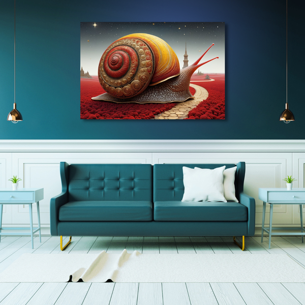 Canvas Wall Art Decor - Mystical Snail Artwork