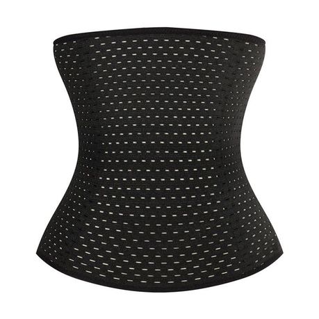 Fashion Tummy Tuck 16 SteelBone Strap BLACK Waist Trainer Corset Belt Body  Shaper @ Best Price Online