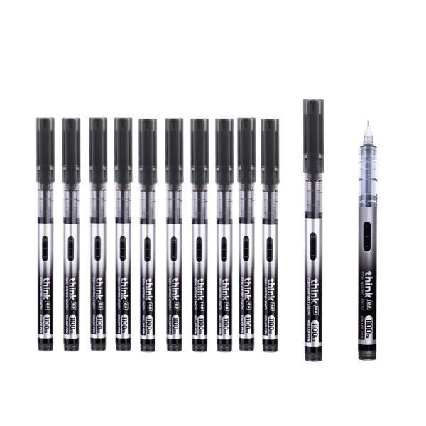 Deli Think Roller Pen 0.5mm Solid barrel 12pcs