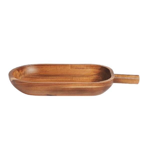 Home and Party Acacia Wooden Bowl With Handle