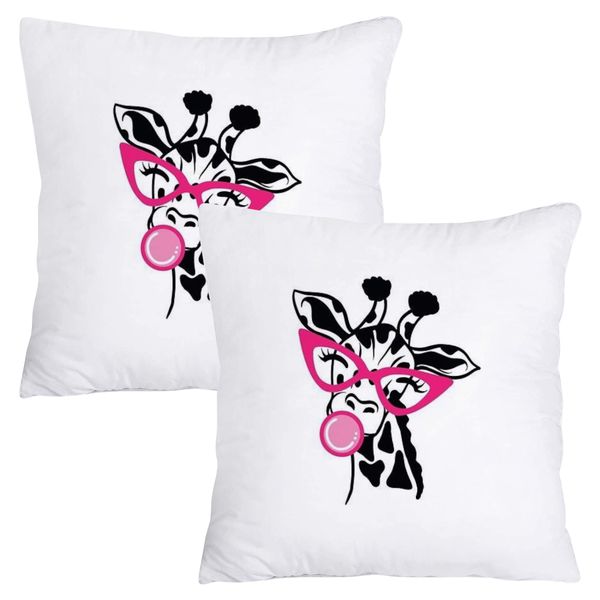 Scatter Cushion Cover Set - Giraffe drama queen