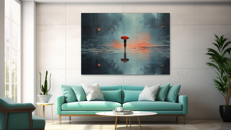 Canvas Wall Art - Rainy Day Reflection - JT0031