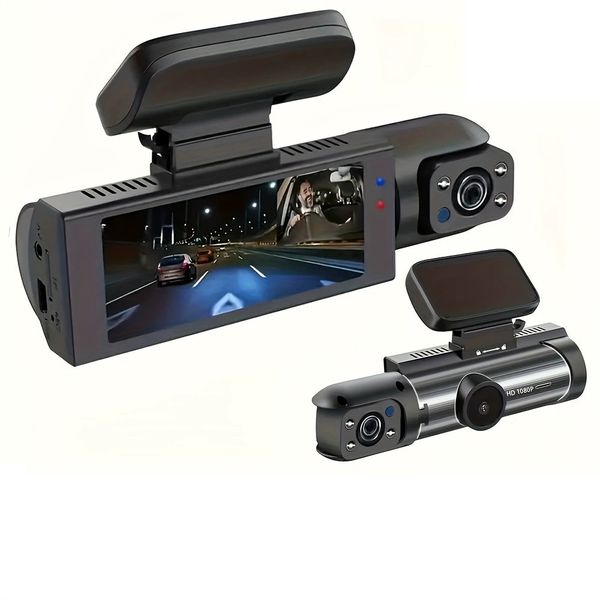 HD Dual Lens Dash Cam -1080P Resolution IR Night Vision