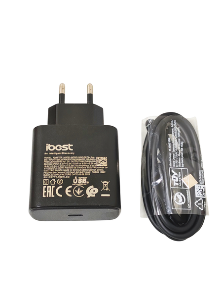 Ibest 45w Super Fast Charging Adapter With Type-C To Type-C Cable