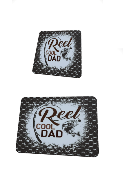 Reel Cool Dad- Mouse Pad and Coaster Set