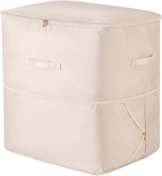 SatinDrill Quilt Compression Storage Bag - 150L Capacity, Dual Zippers