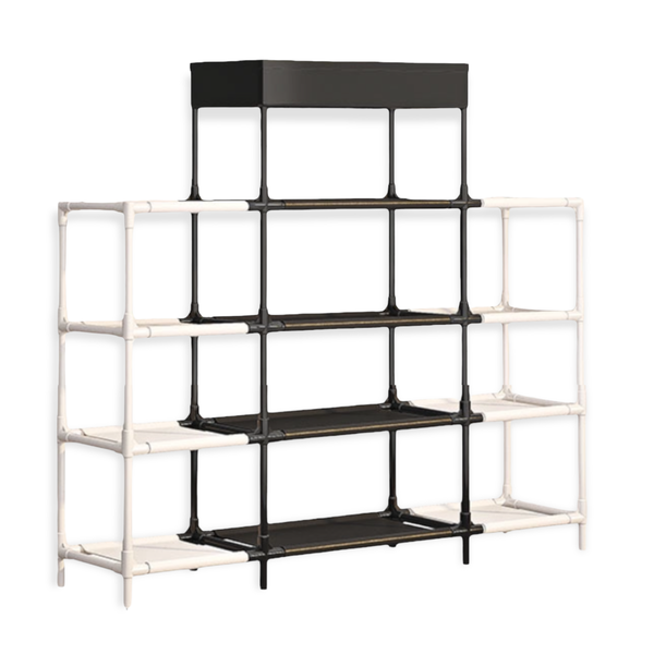 5-Tier Shoe Rack Organiser - Adjustable Space Saving Shoe Rack