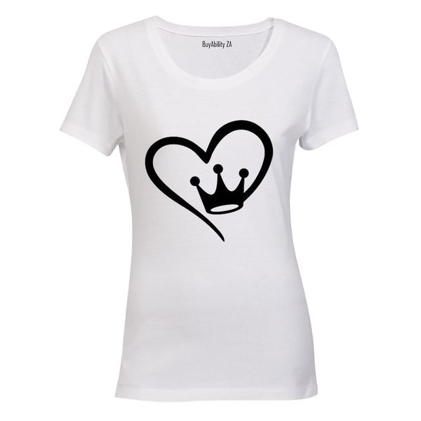 Royal Heart - Ladies - T-Shirt - White