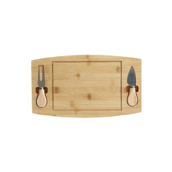 33 x 22.5cm Bamboo Cheese Serving And Cutting Board 425834