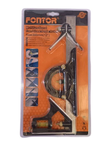 Fontor -300MM Multifunctional Combination Angle Ruler