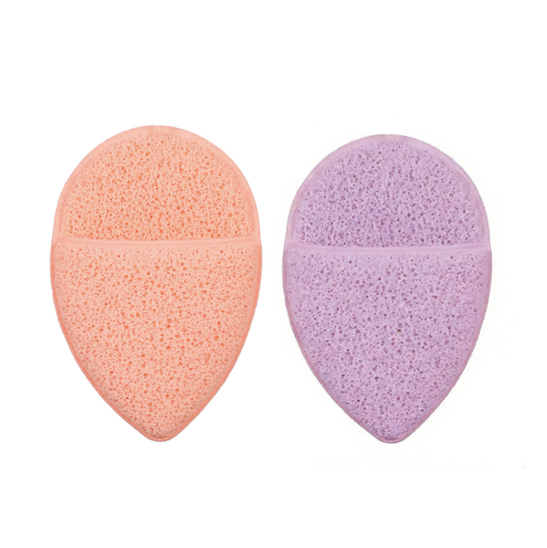 2 Pieces Of Water Droplet Sponge Facial Cleanser, Face Towel