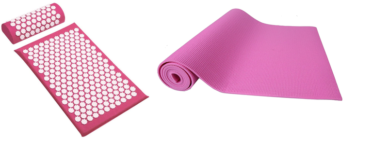 Pink Acupuncture Acupressure &amp; Yoga Mat Combo