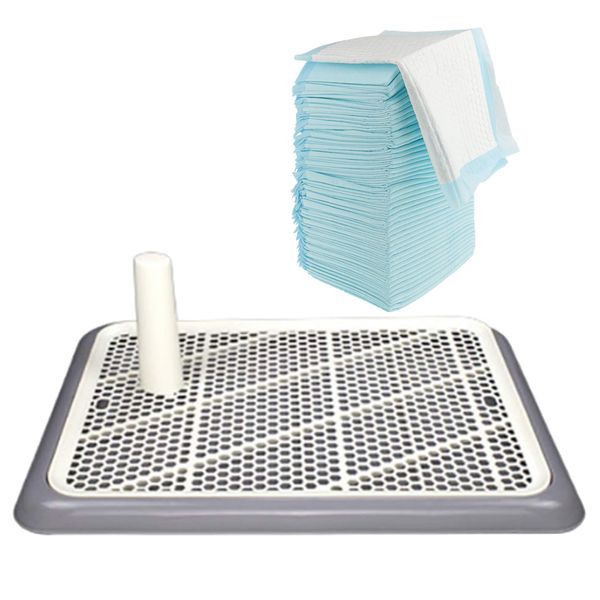 Pet Puppy Potty Training indoor Reusable Toilet &amp; Toilet Pad Mat 100pcs