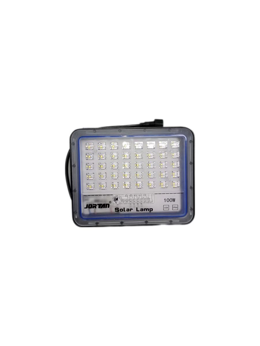 Jortan 100w solar powered led flood light with panel ip66 shop today