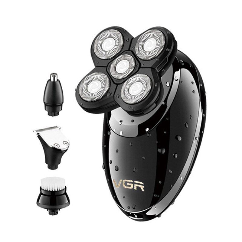 4 in 1 Rotary Electric Shaver Wet and Dry Hair Rechargeable Clipper