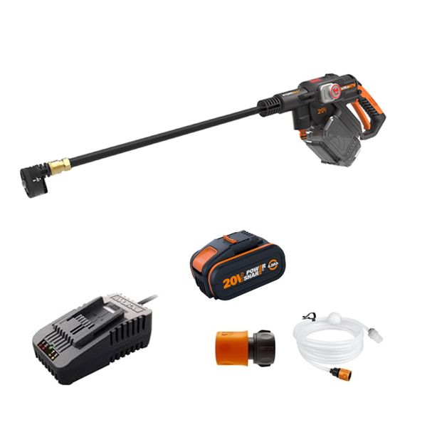 Worx Nitro Hydroshot 56bar High Pressure Cleaner Cordless 20V | KIT