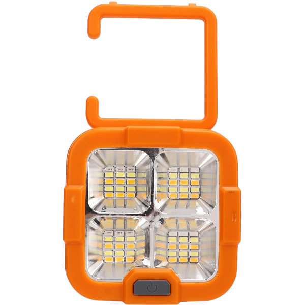 Compact LED Solar Power Flood Light T05 - Orange