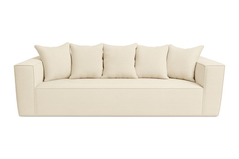 Furnity - Ella 3-Seater Corduroy Couch Sofa