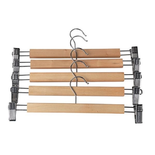 5 - Piece Strong non-slip hangers for pants and blankets.