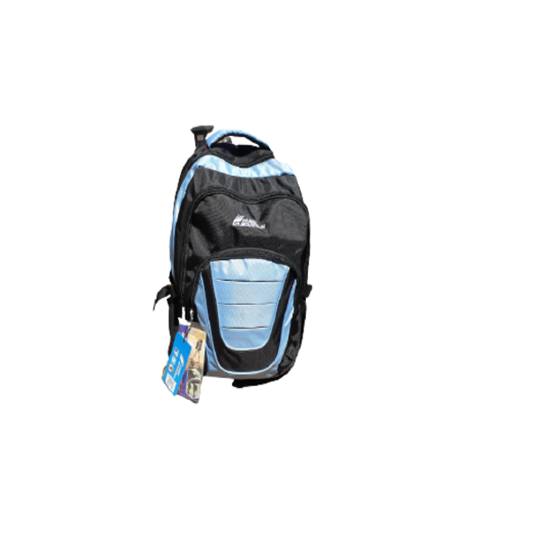 Camel Mountain School Backpack Bag - Black &amp; Blue