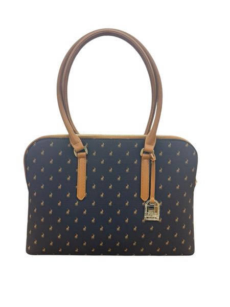 Polo Women's New Iconic Laptop Bag-POS 432802-Brown