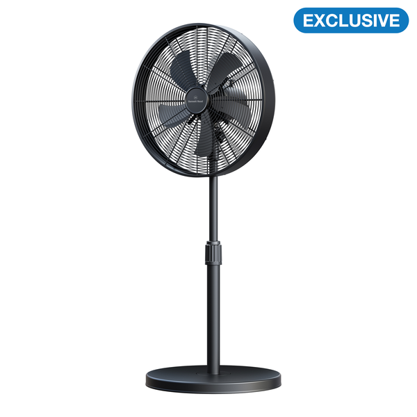 Bennett Read 40cm Industrial Steel Drum Pedestal Fan - Black
