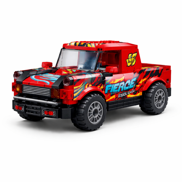290 Pieces - Big M Raptor Building Block Toy - Red