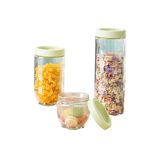 Cat Paw Glass Storage Jars Airtight Moisture-Proof Containers for Kitchen